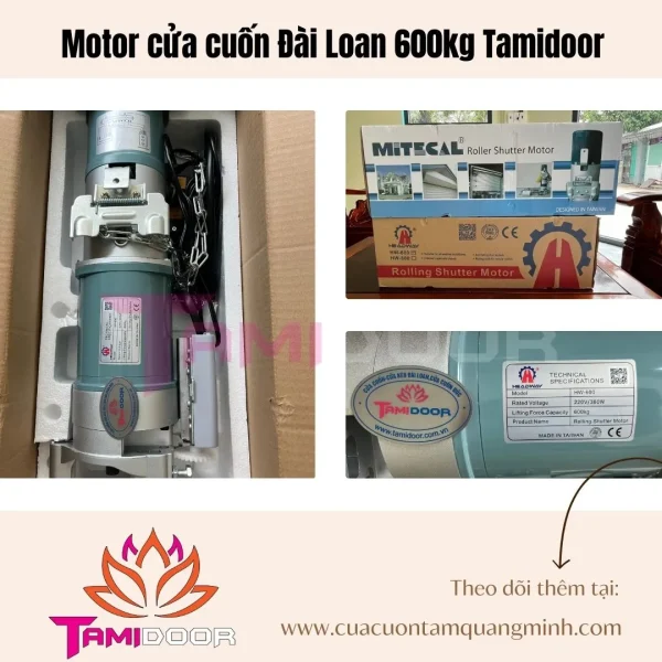 Motor cửa cuốn Đài Loan 600kg Tamidoor Là Gì ?