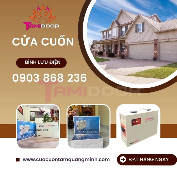 Bình Lưu Điện Cửa Cuốn Chất Lượng