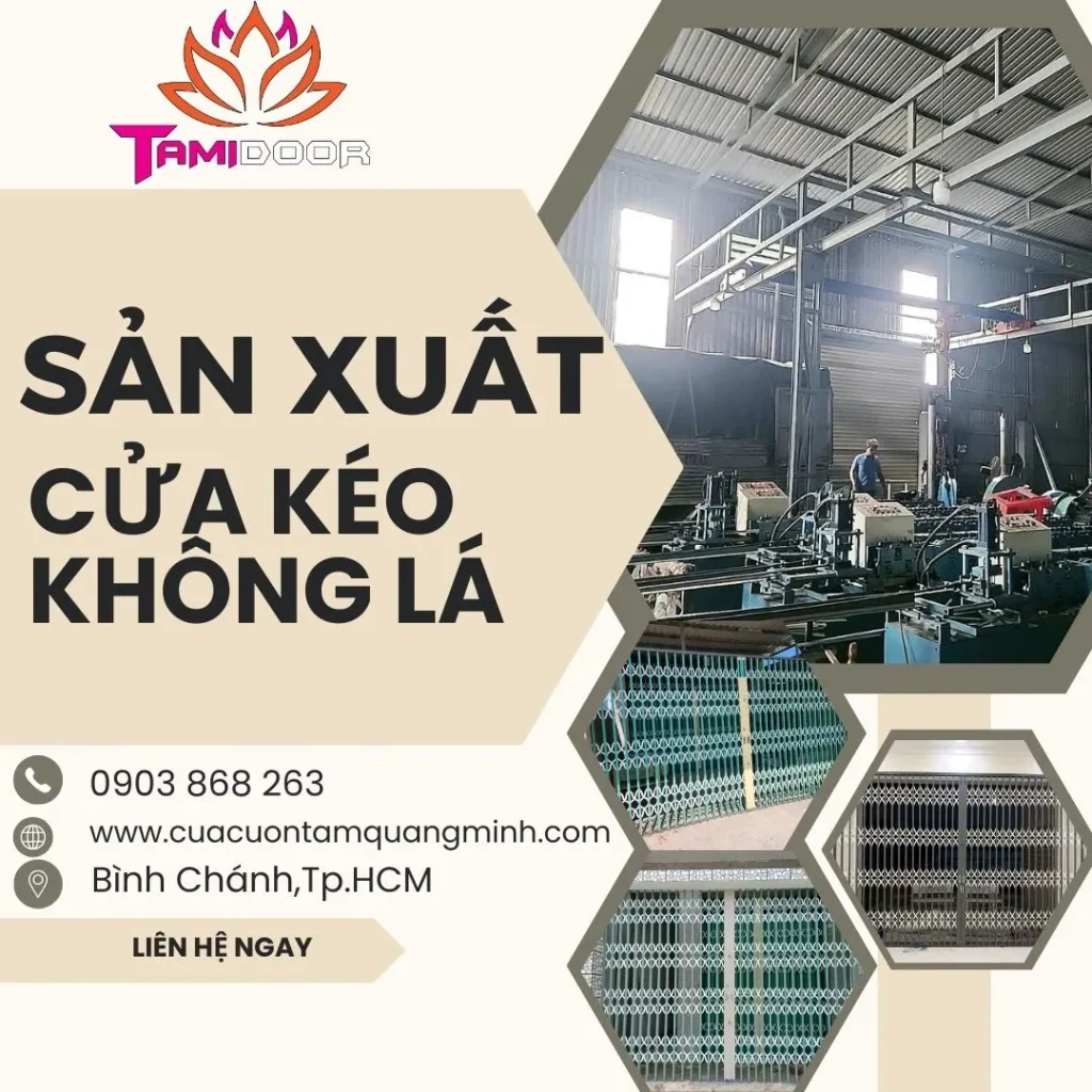 Sản Xuất Cửa Kéo Đài Loan Không Lá