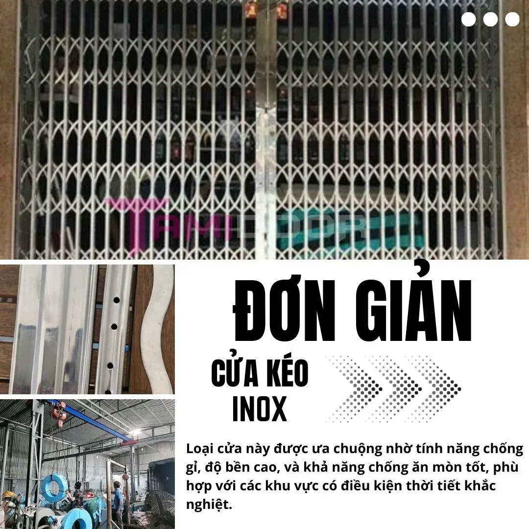 Cửa kéo inox 8zem