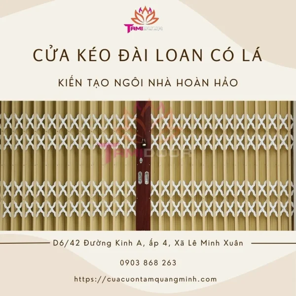 Cửa Kéo Đài Loan Có Lá