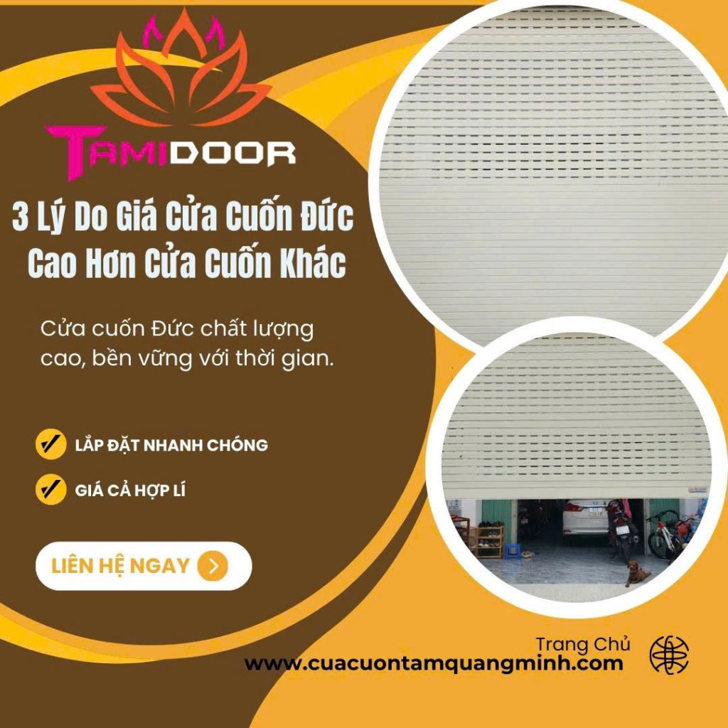 3 lý do giá cửa cuốn đức cao hơn cửa cuốn khác