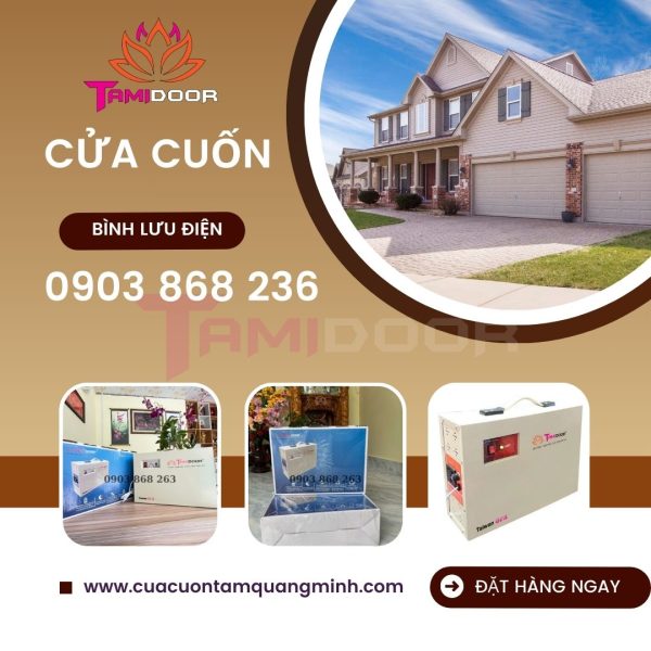 Bình Lưu Điện Cửa Cuốn Chất Lượng Uy Tín