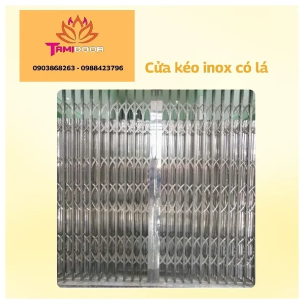 Cửa Kéo Inox Có Lá