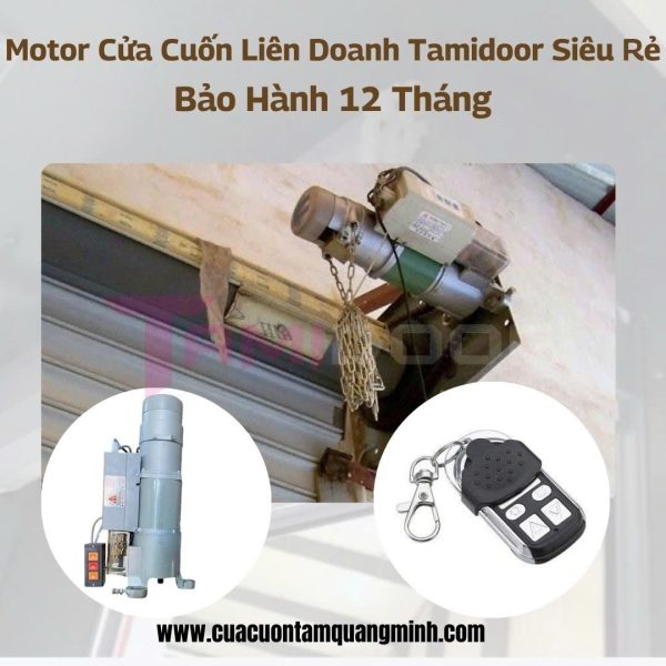 Motor Cửa Cuốn Liên Doanh Tamidoor Siêu Rẻ - Bảo Hành 12 Tháng