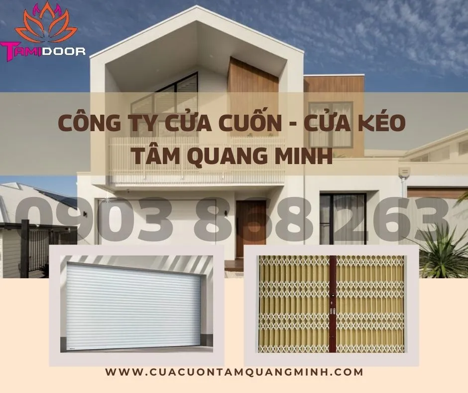 Công ty Tâm Quang Minh cửa cuốn - cửa kéo - Cửa Kéo Đài Loan Lá Hở