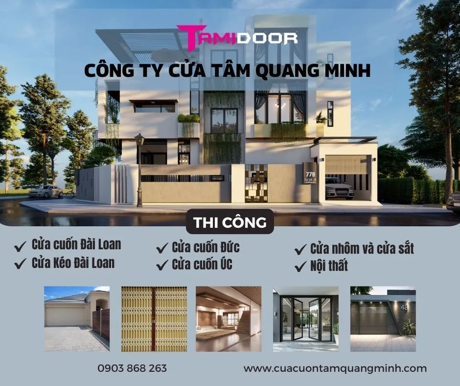 cửa kéo Đài Loan 1ly4 tại Tamidoor