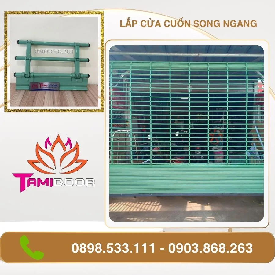 Cửa Cuốn Song Ngang Sơn Tĩnh Điện - Tâm Quang Minh