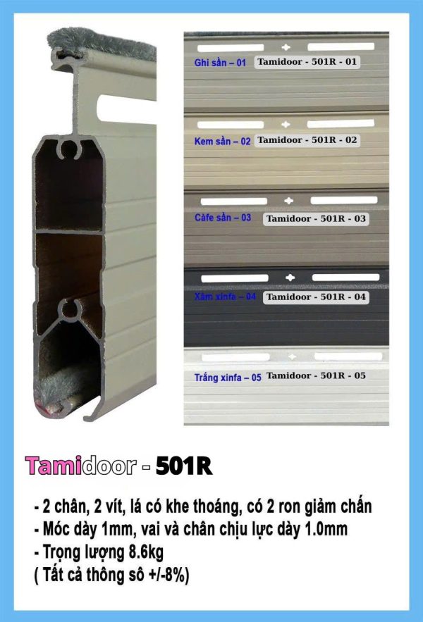 Cửa cuốn Đức Tamidoor 501R | Công Nghệ Đức