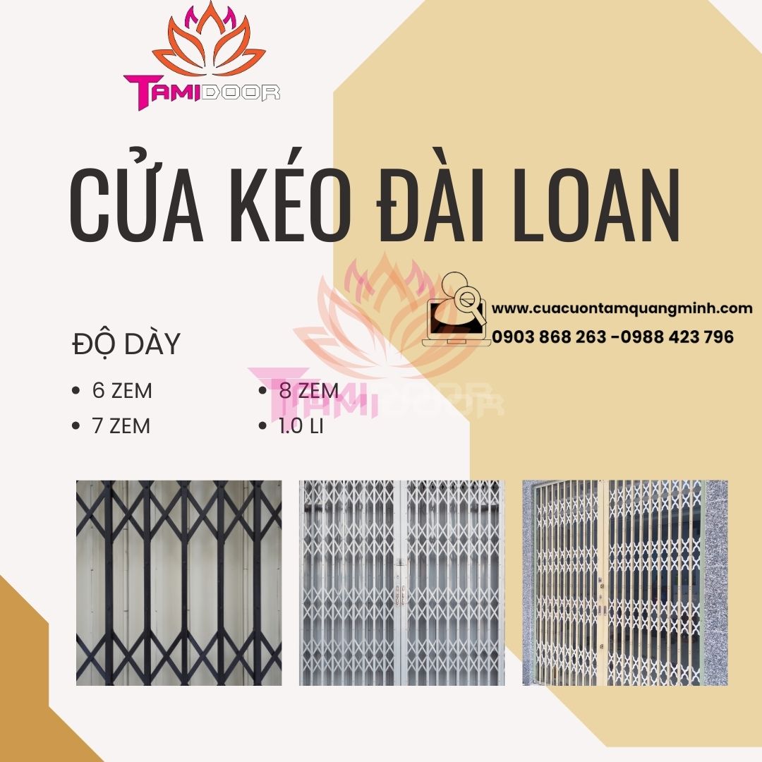 Thanh U Cửa Kéo Đài Loan Vững Bền