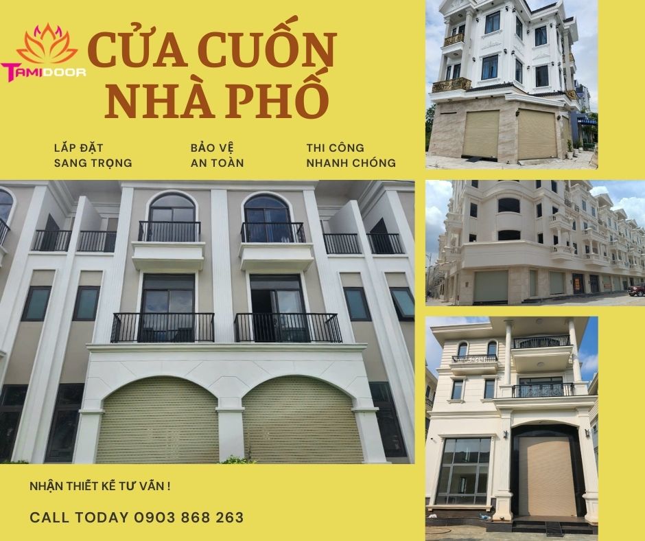 Cửa cuốn nhà phố Tâm Quang Minh