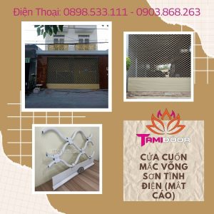 Cửa Cuốn Mắc Võng Sơn Tĩnh Điện (Mắt Cáo)