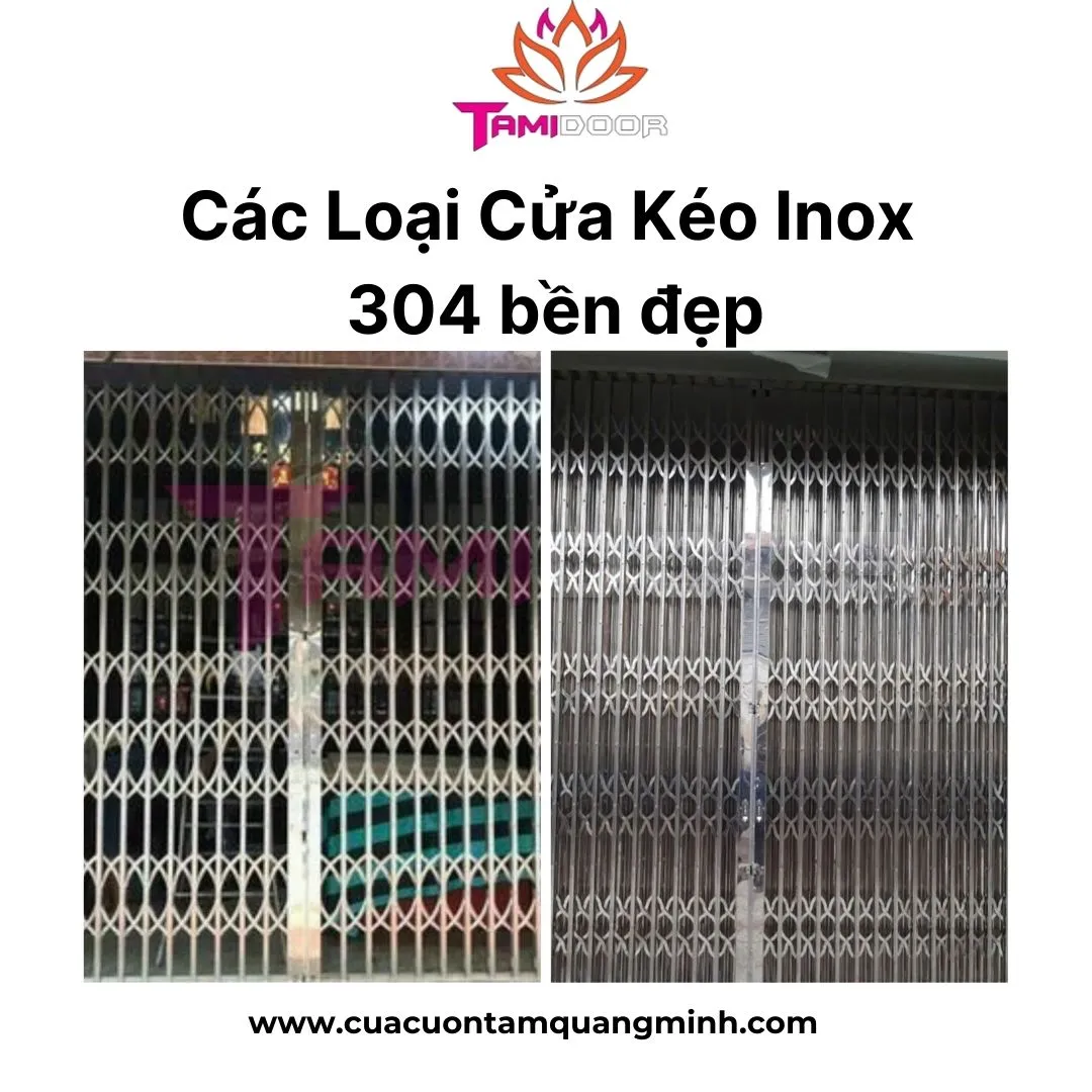 Cửa Kéo Tâm Quang Minh - Cửa kéo inox 304