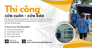 Thi công lắp đặt cửa cuốn - cửa kéo