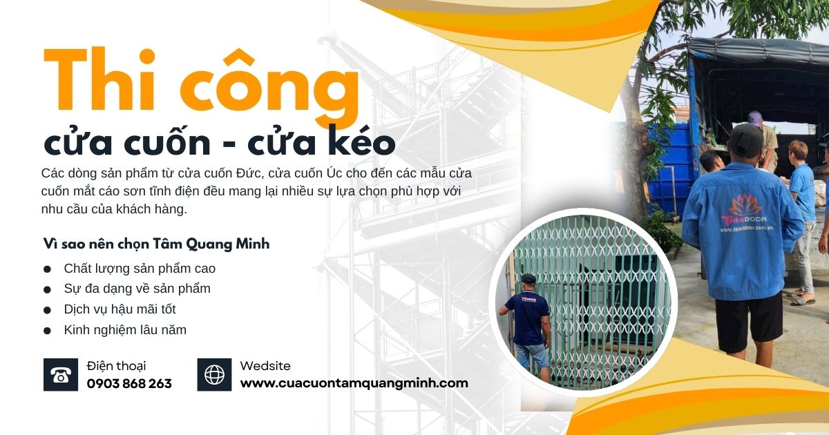 Thi công cửa cuốn - cửa kéo tại Tp.HCM