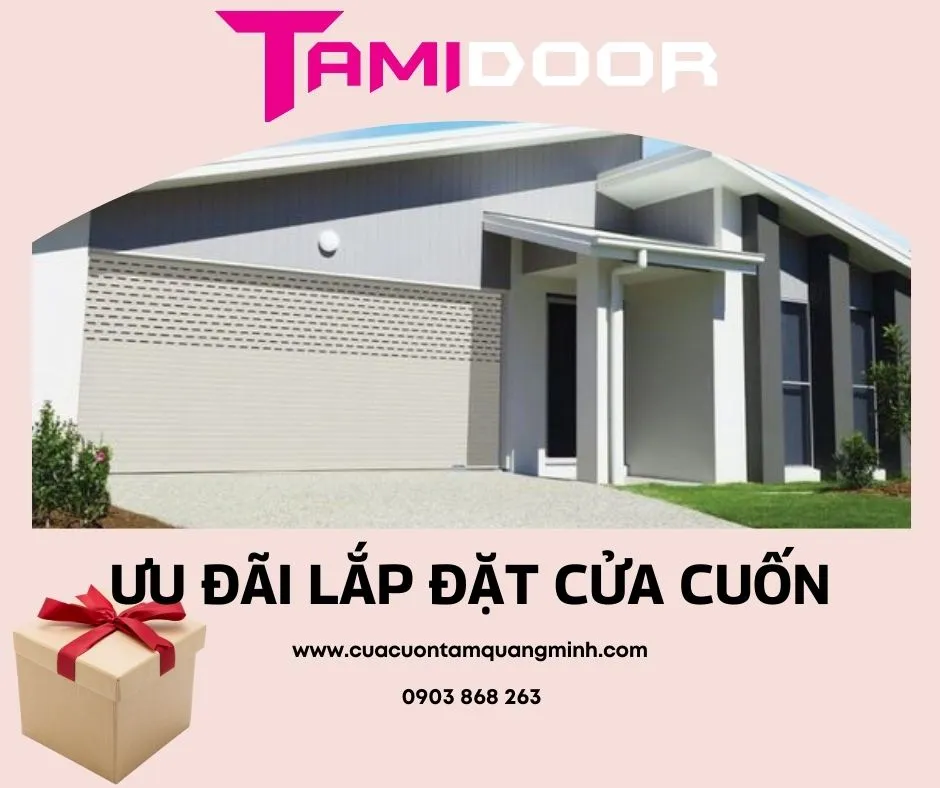 Ưu đãi lắp đặt cửa cuốn tại Tâm Quang Minh