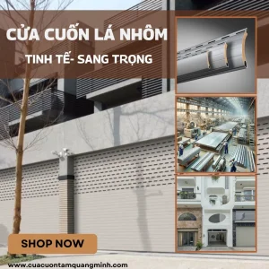 Cửa cuốn lá nhôm -Tâm Quang Minh