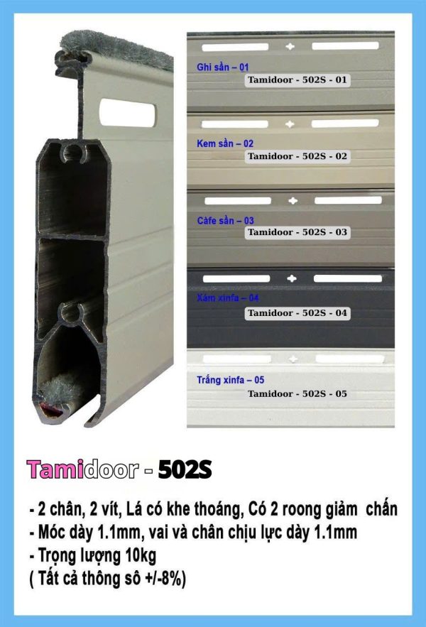 Cửa cuốn Đức Mẫu 502S