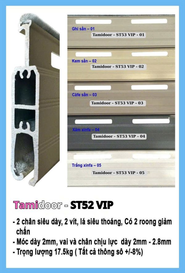 Cửa cuốn Đức TAMIDOOR ST52VIP