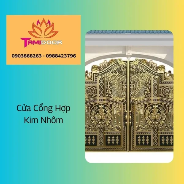 Cửa cổng hợp kim nhôm