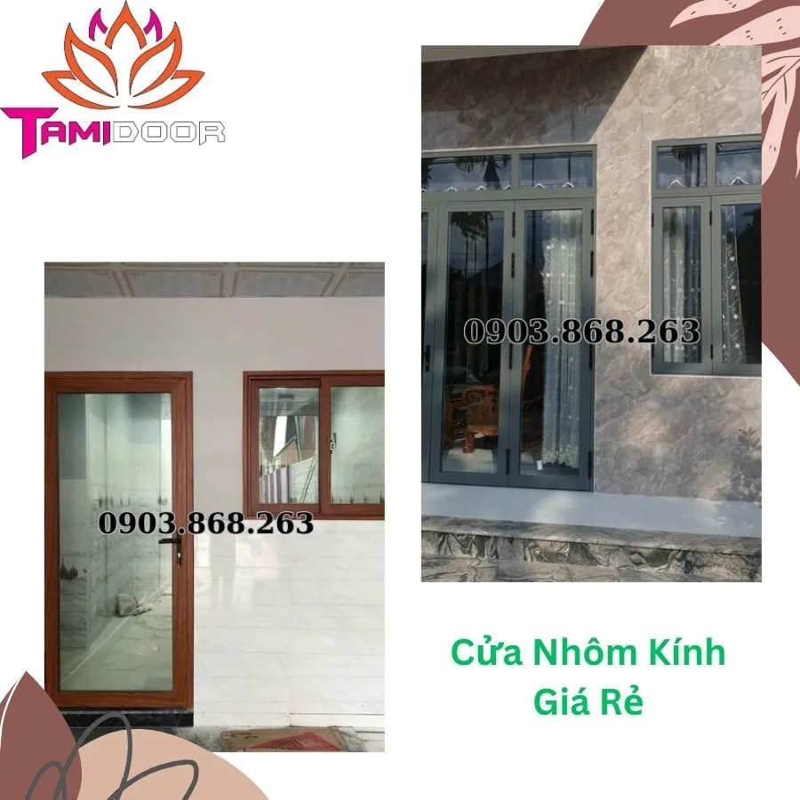 cửa nhôm kính giá rẻ