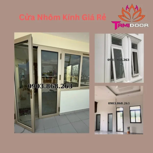 cửa nhôm kính giá rẻ