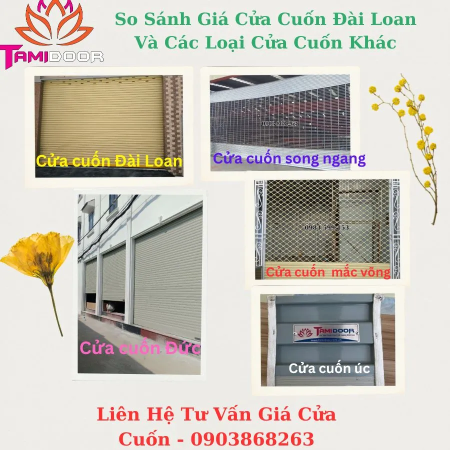 So Sanh Giá Cửa Cuốn