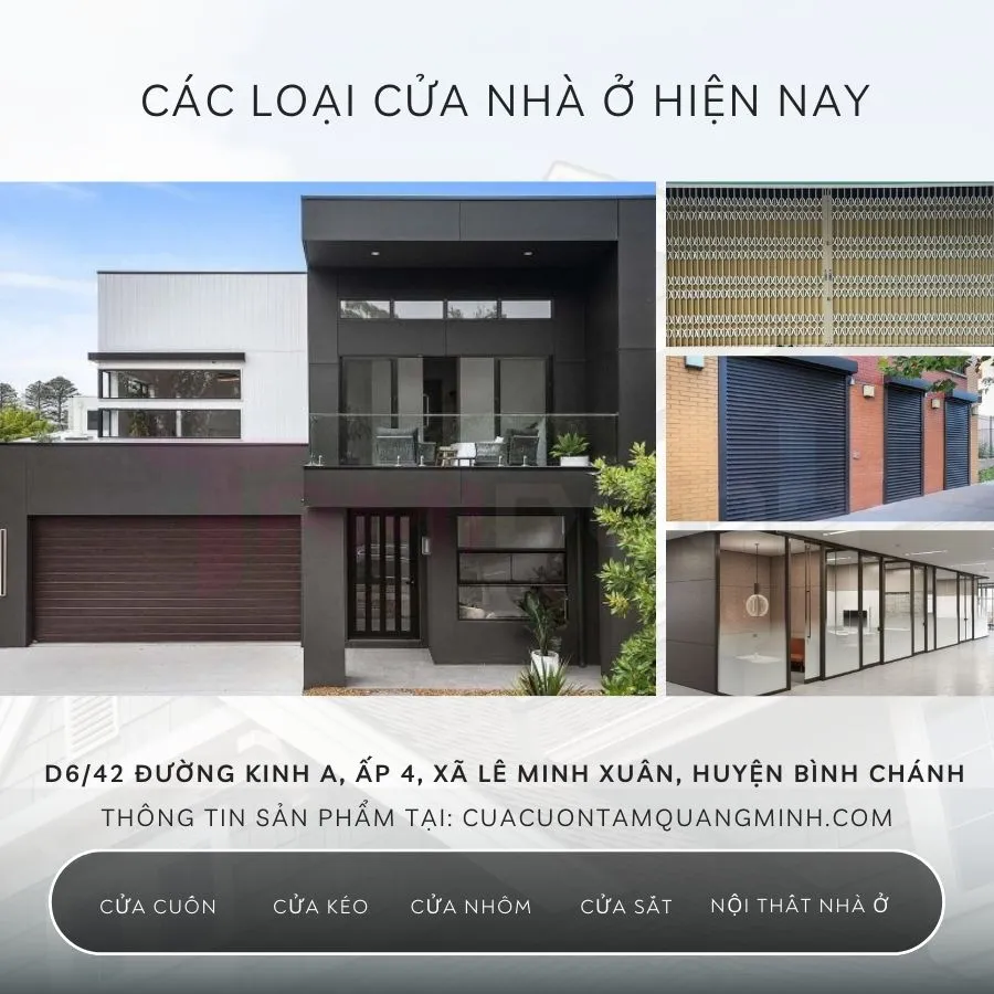 Các loại cửa nhà hiện nay