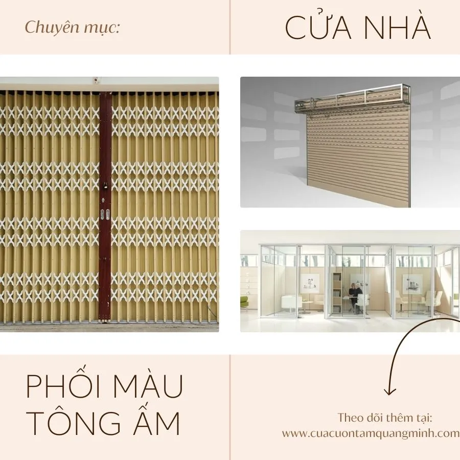 Chọn các loại cửa nhà theo tông màu