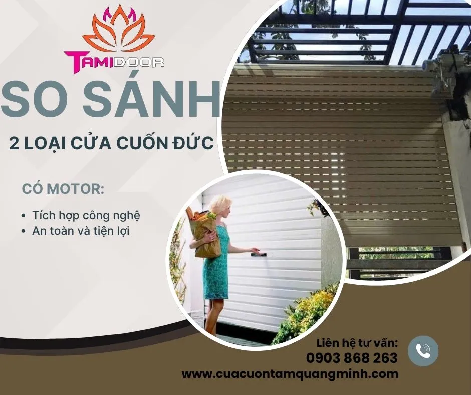 So sánh 2 loại cửa cuốn Đức