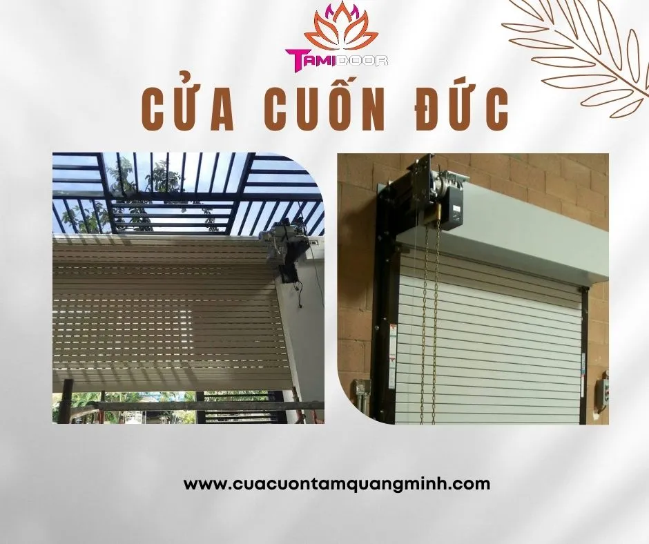 So sánh 2 loại cửa cuốn Đức kéo tay và có motor