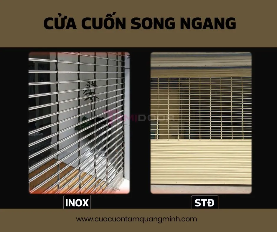 7 cách chọn cửa cuốn song ngang inox hoặc STĐ