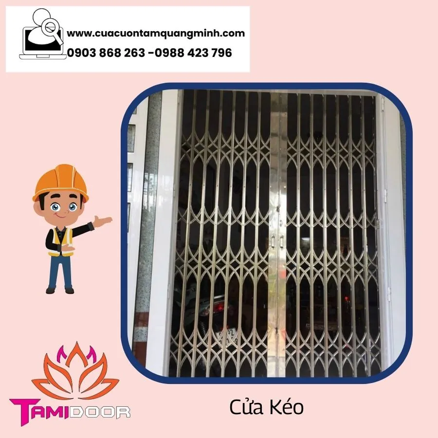 Thợ Làm Cửa Kéo Inox 2 Cánh Giá Tận Xưởng Lắp Đặt Tận Nơi