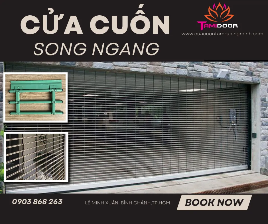 Các màu cửa cuốn song ngang