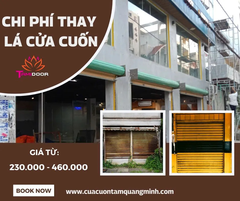 Chi phí thay lá cửa cuốn