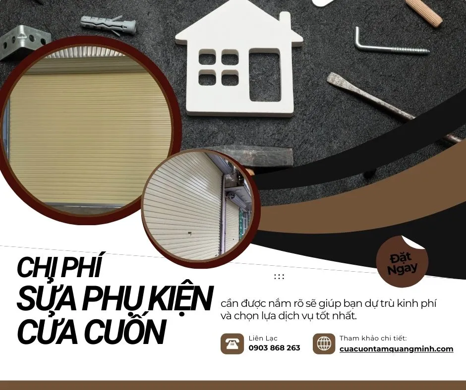 Chi phí thay phụ kiện cửa cuốn