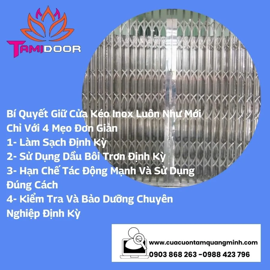 Bí Quyết Giữ Cửa Kéo Inox Luôn Như Mới Chỉ Với 4 Mẹo Đơn Giản