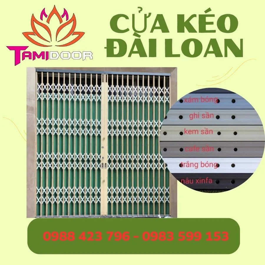 Màu cửa kéo Đài Loan