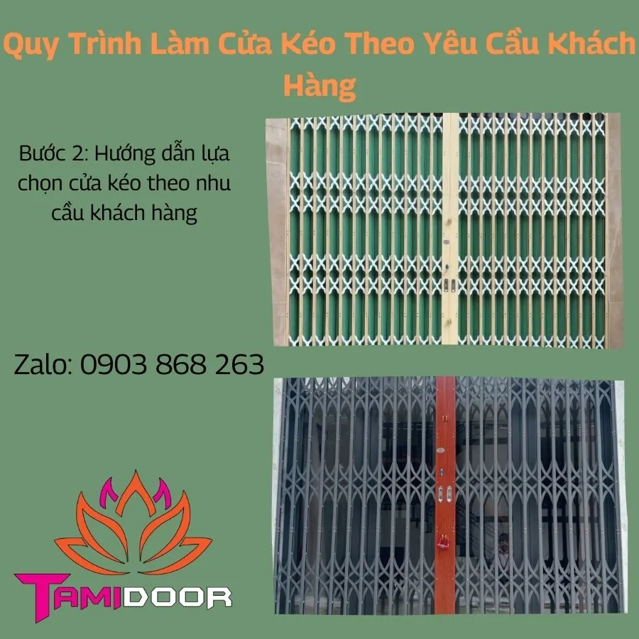 Quy Trình Làm Cửa Kéo Theo Yêu Cầu Khách Hàng Gồm 3 Bước Quan Trọng