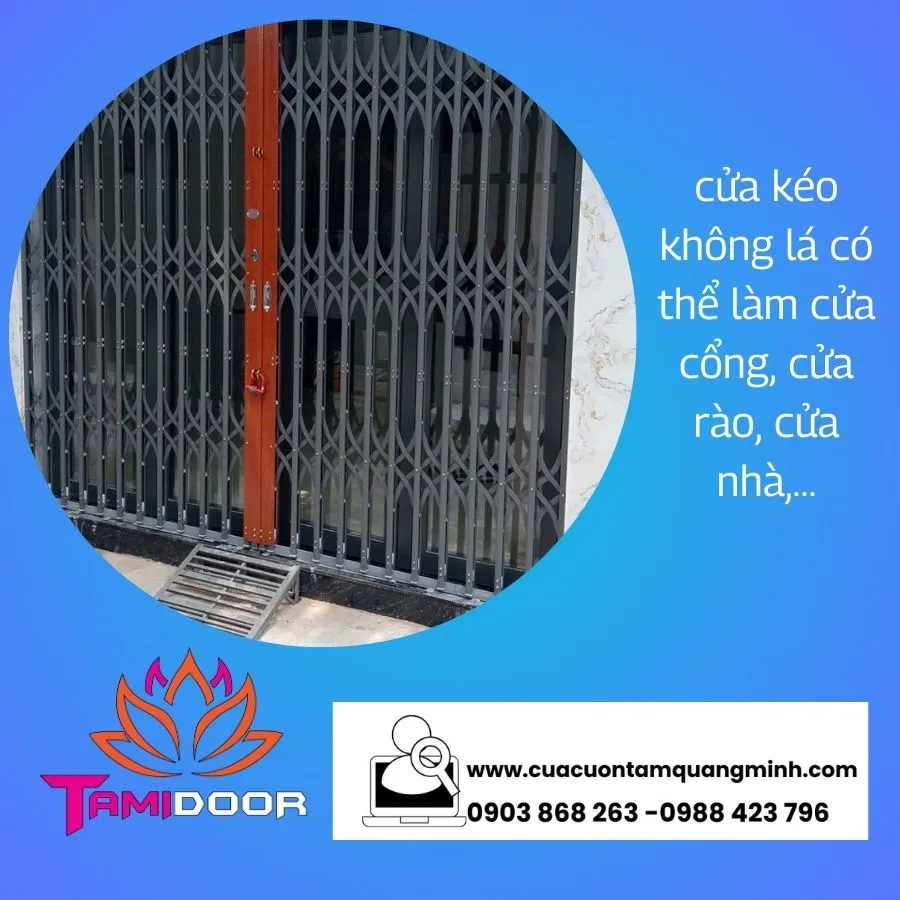 Ứng Dụng Cửa Kéo Không Lá Cho 1 Số Công Trình Nào?