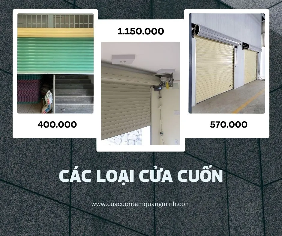 Các loại giá cửa cuốn