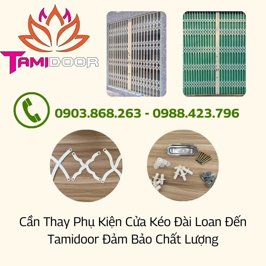 Cần Thay Phụ Kiện Cửa Kéo Đài Loan