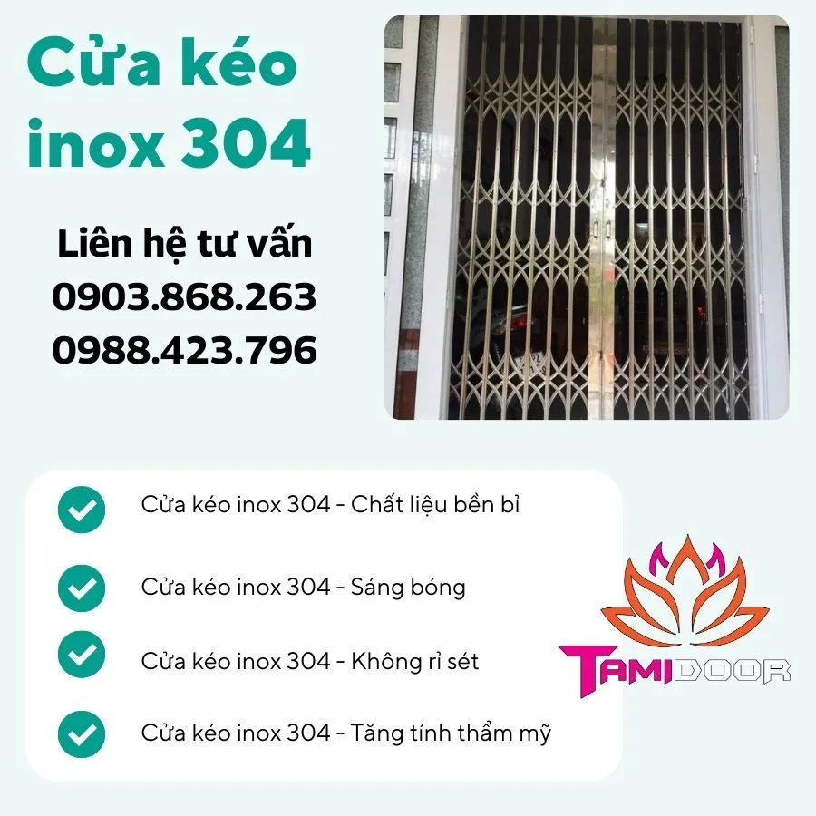 Độ Bền Cửa Kéo Inox 304 Trong Mọi Điều Kiện Thời Tiết