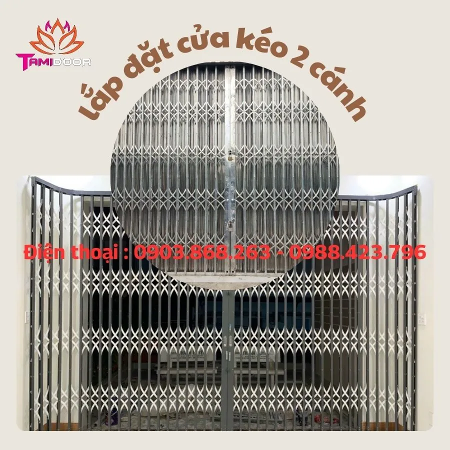 Lắp Đặt Cửa Kéo 2 Cánh Giá Rẻ An Toàn Nhanh Chóng