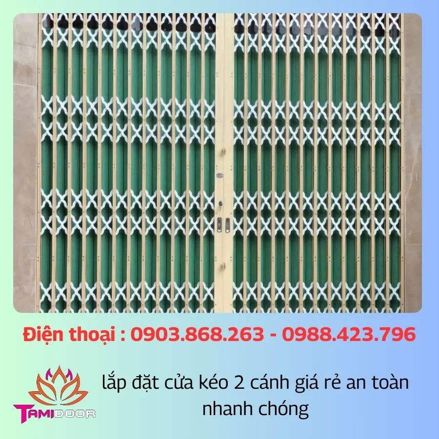 Lắp Đặt Cửa Kéo 2 Cánh Giá Rẻ An Toàn Nhanh Chóng