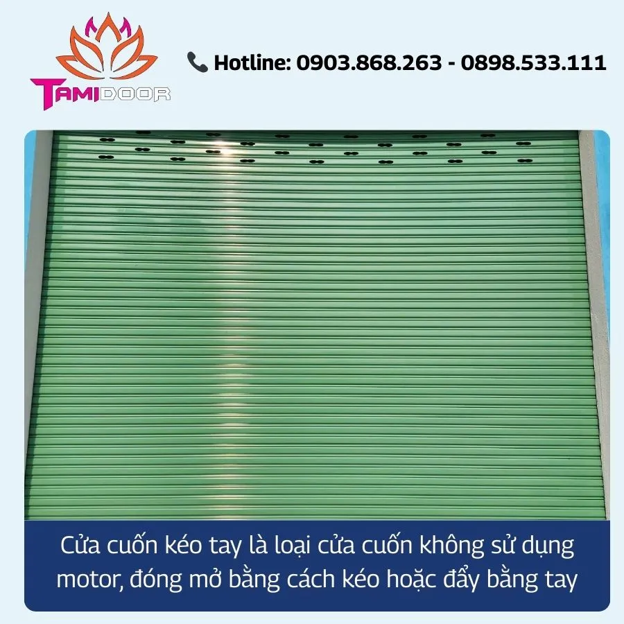 Cửa Cuốn Kéo Tay