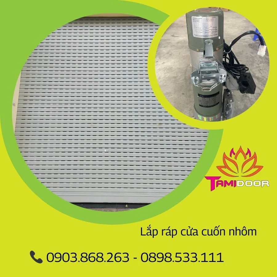Lắp ráp cửa cuốn