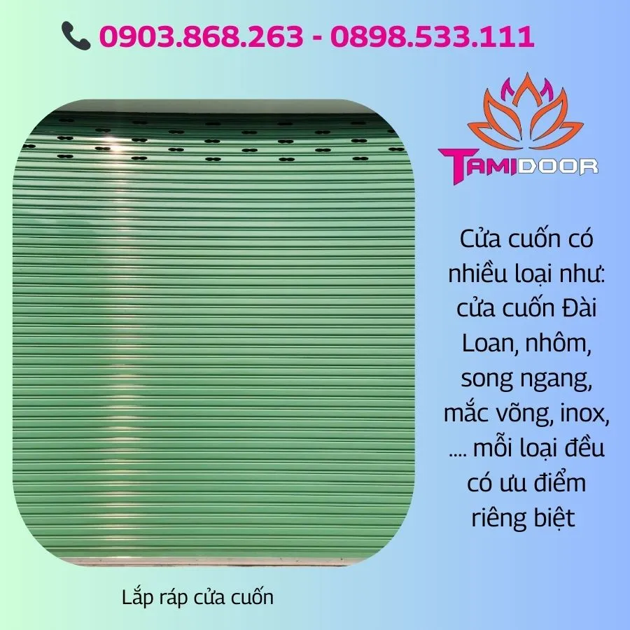 Lắp ráp cửa cuốn
