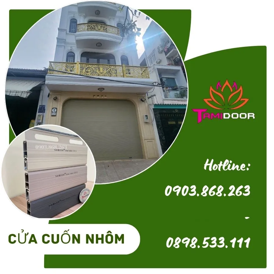 CỬA CUỐN NHÔM SƠN TĨNH ĐIỆN LỰA CHỌN CHO NHIỀU CÔNG TRÌNH
