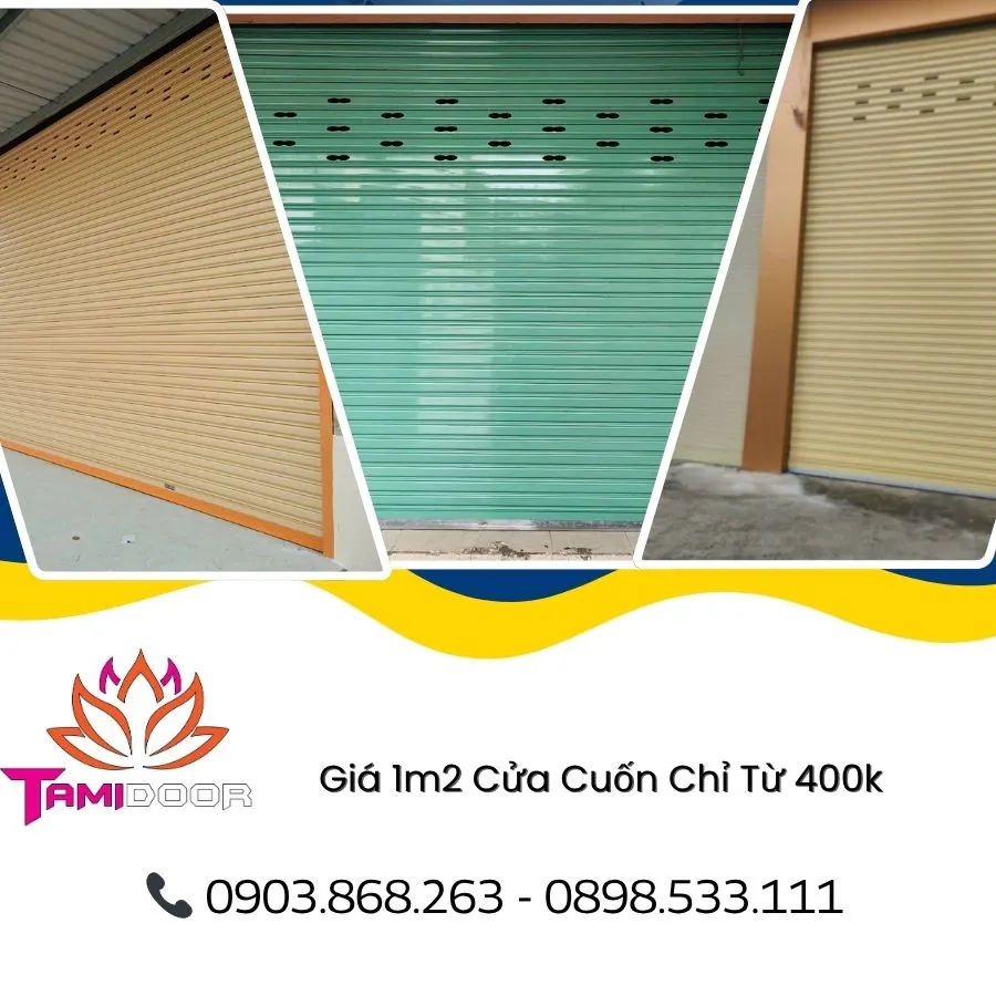 Giá 1m2 Cửa Cuốn